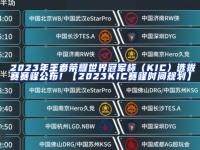 爱奇艺体育-2023王者荣耀世界冠军杯：国际化的进阶之路的简单介绍